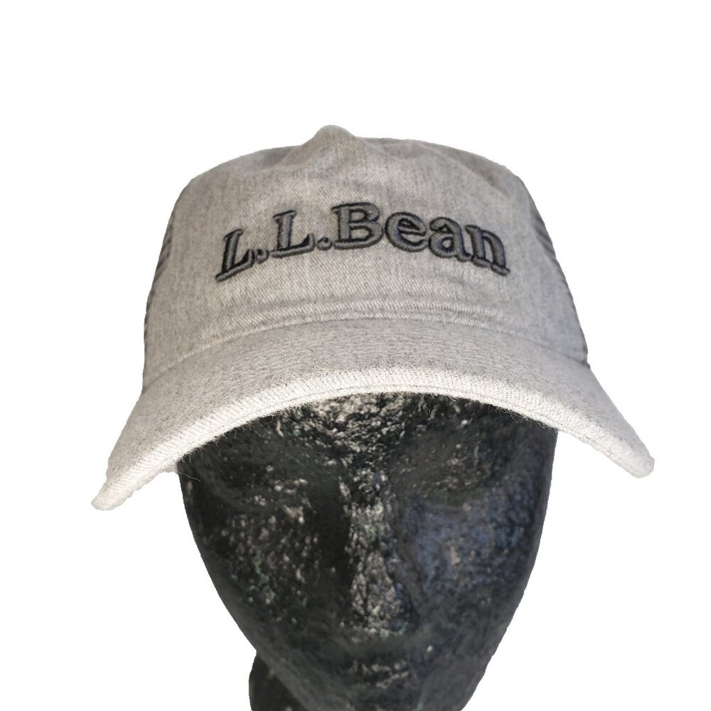 L.L. Bean  Grey Hat Mesh Back Adjustable Snapback Embroidered OSFM